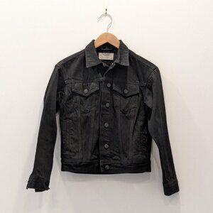 Everlane The Denim Jacket Black Wash Jean Coat Size XXS